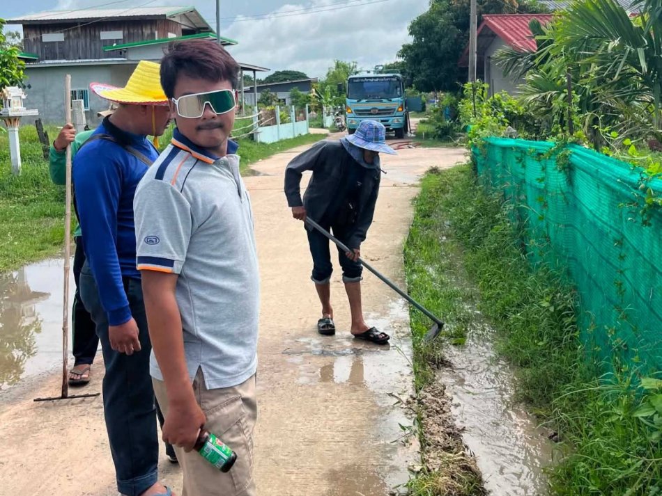 การแก้ไขปัญหาน้ำท่วมขัง ลดแหล่งเพาะพันธ์ุยุงลายและความเสี่ยงจากโรคที่มากับน้ำขัง 