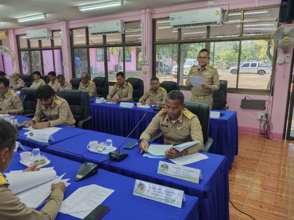 นายก อบต.กันทรารมย์ แถลงนโยบายต่อ สภา อบต.กันทรารมย์